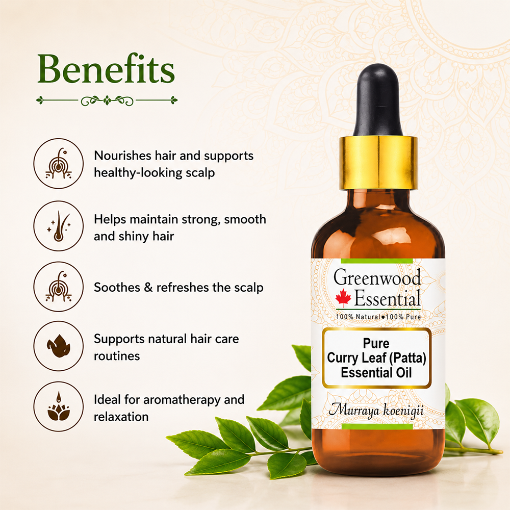 Curry Leaf (Patta) Essential Oil (Murraya koenigii)