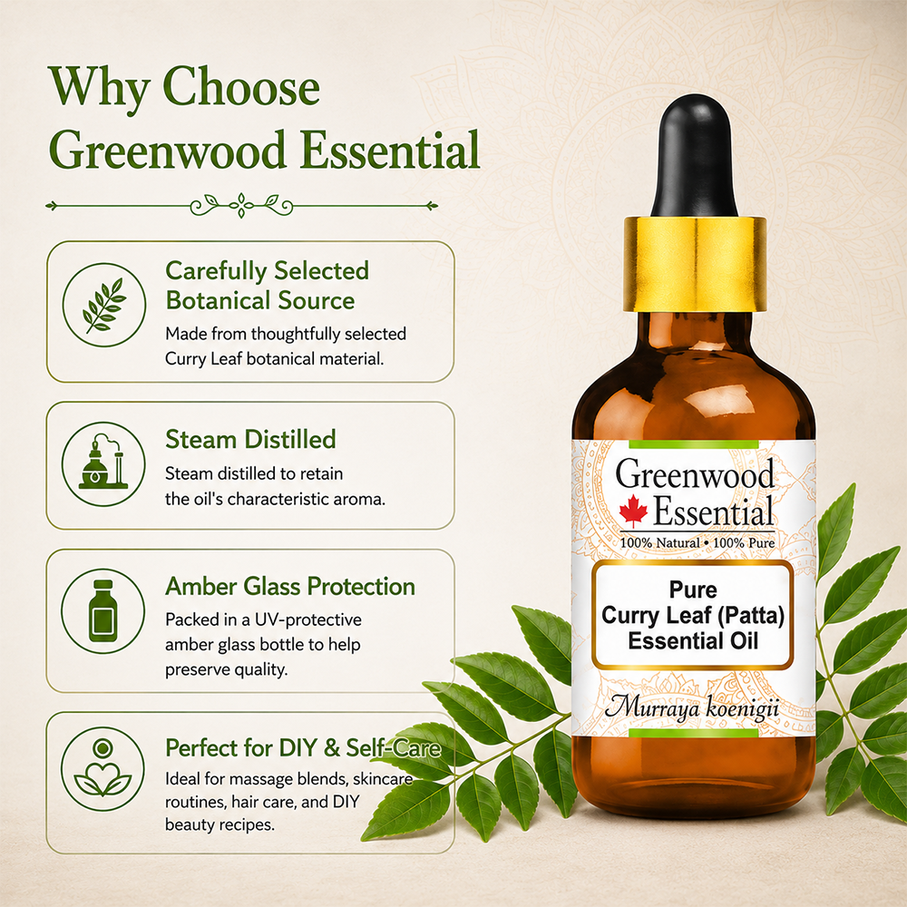 Curry Leaf (Patta) Essential Oil (Murraya koenigii)